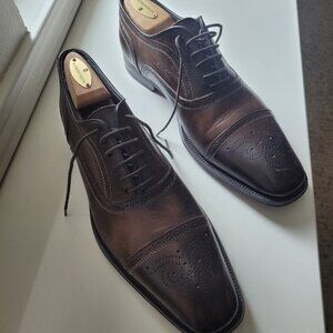 To Boot New York Brown Leather Oxfords, Size 9.5